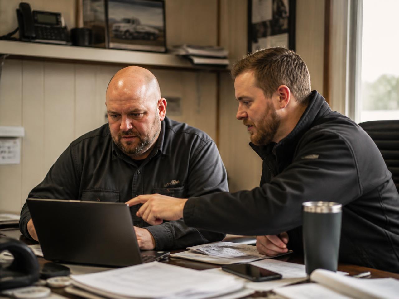 Business owner reviewing a readiness assessment of their digital presence